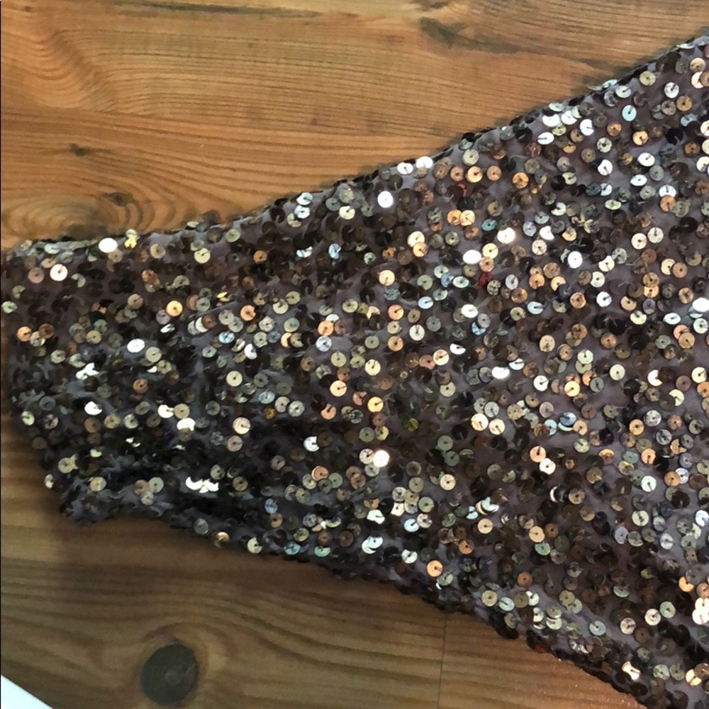 Vince Cluster Sequin Raglan Cropped Top wear 2 way - Picture 15 of 16